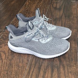 grey adidas alpha bounce shoes